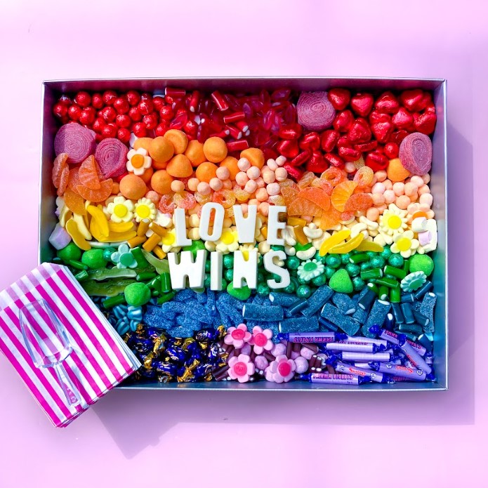 Candy Heaven: A Rainbow Platter of Sugary Goodness serves 50